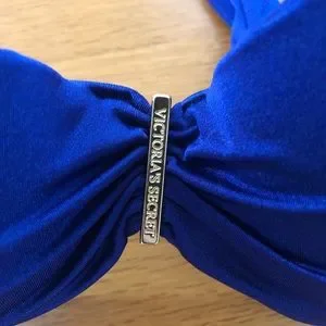 Haut De Bikini Victoria's Secret Bandeau Push-Up - Bleu - Taille 32B - Neuf Sans Étiquettes
